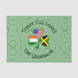 Papel De Seda Bandeira de Shamrock jamaicano-americano personali