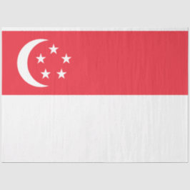 Papel De Seda Bandeira de Singapura