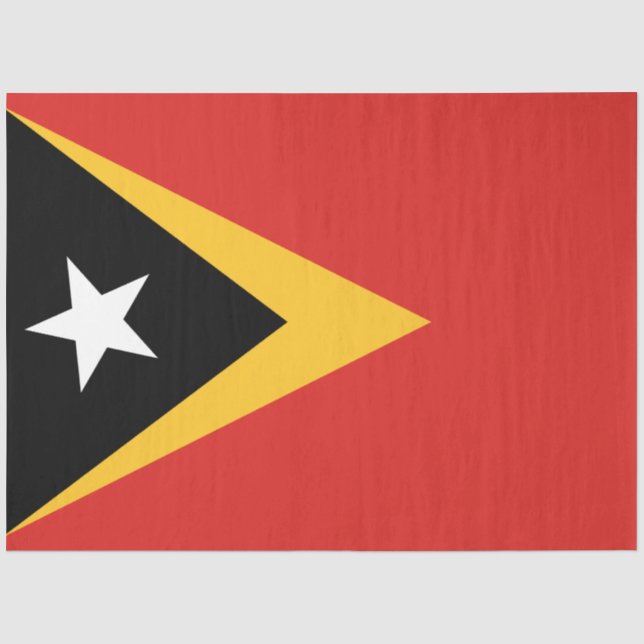 Papel De Seda Bandeira de Timor-Leste (Frente )