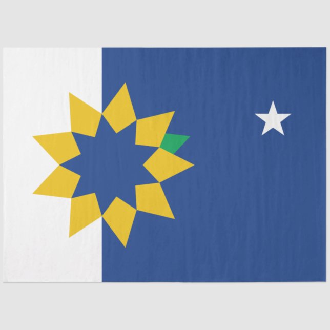 Papel De Seda Bandeira de Topeka (Kansas) (Frente )