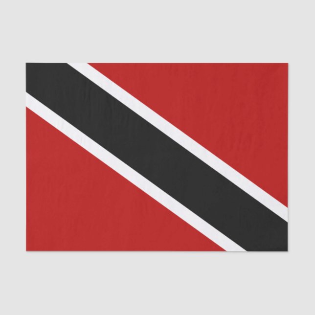 Papel De Seda Bandeira de Trinidad e Tobago (Frente )