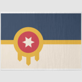 Papel De Seda Bandeira de Tulsa (Oklahoma)