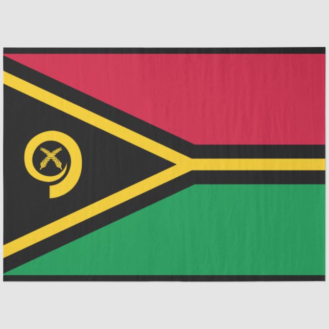 Papel De Seda Bandeira de Vanuatu (Frente )