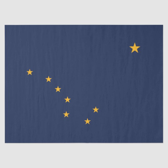 Papel De Seda Bandeira do Alasca (Frente )