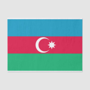 Papel De Seda Bandeira do Azerbaijão Patriótico