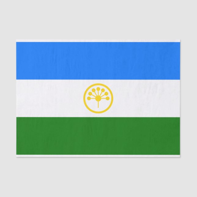 Papel De Seda Bandeira do Bashkortostan (Frente )