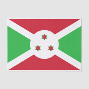 Papel De Seda Bandeira do Burundi Patriótico