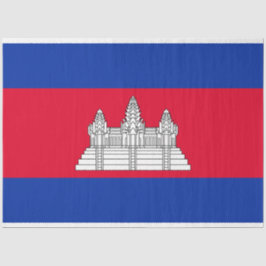 Papel De Seda Bandeira do Camboja