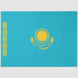 Papel De Seda Bandeira do Cazaquistão