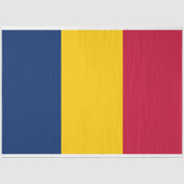 Papel De Seda Bandeira do Chade (País Africano)