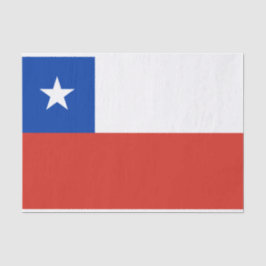 Papel De Seda Bandeira do Chile