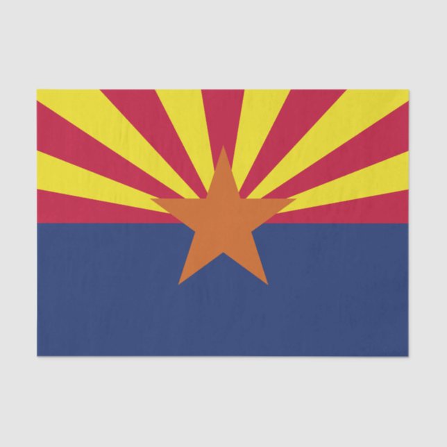Papel De Seda Bandeira do estado da arizona (Frente )