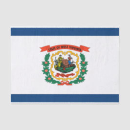 Papel De Seda Bandeira do Estado da Virgínia Ocidental