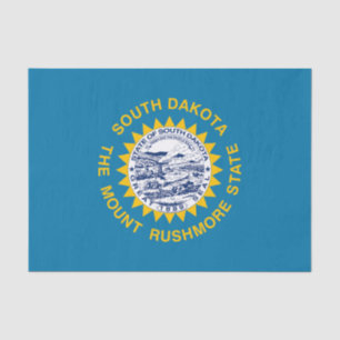 Papel De Seda Bandeira do Estado de Dakota do Sul