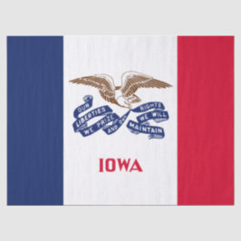 Papel De Seda Bandeira do Estado de Iowa