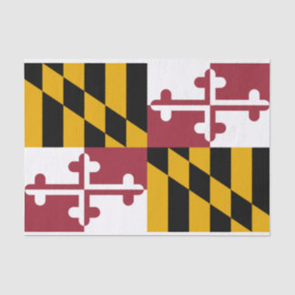Papel De Seda Bandeira do Estado de Maryland
