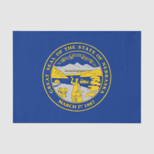 Papel De Seda Bandeira do Estado de Nebraska