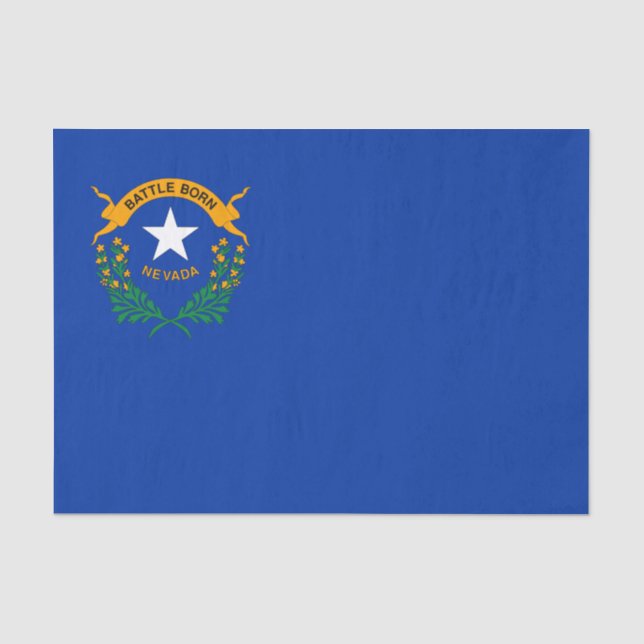 Papel De Seda Bandeira do Estado de Nevada (Frente )