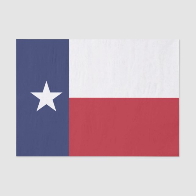 Papel De Seda Bandeira do estado de Texas (Frente )