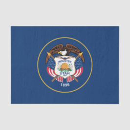 Papel De Seda Bandeira do Estado de Utah
