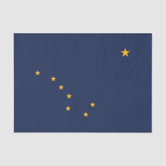 Papel De Seda Bandeira do Estado do Alasca (Frente )