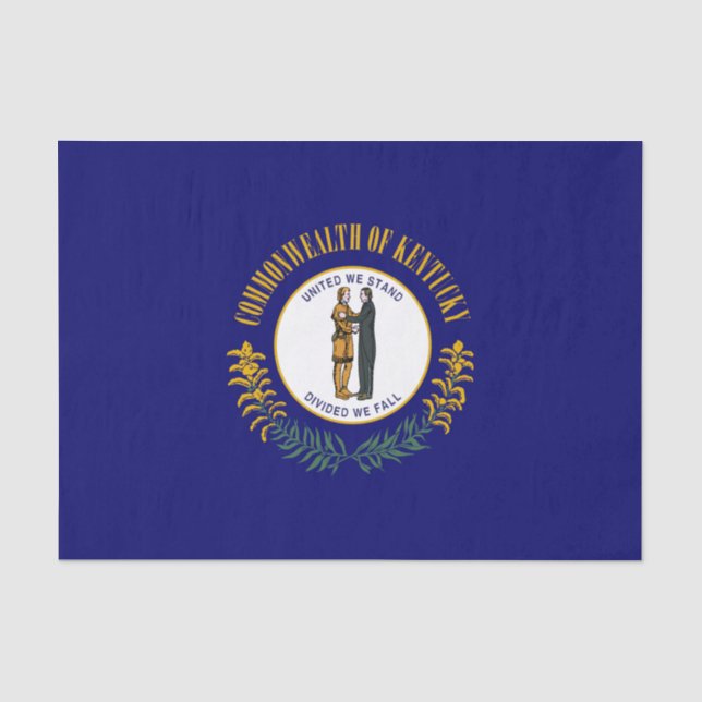 Papel De Seda Bandeira do Estado do Kentucky (Frente )