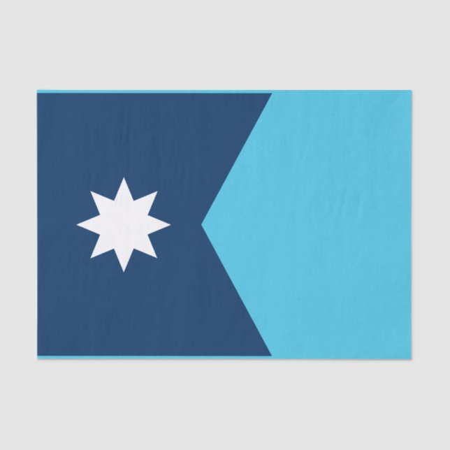 Papel De Seda Bandeira do Estado do Minnesota (Frente )