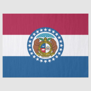 Papel De Seda Bandeira do Estado do Missouri