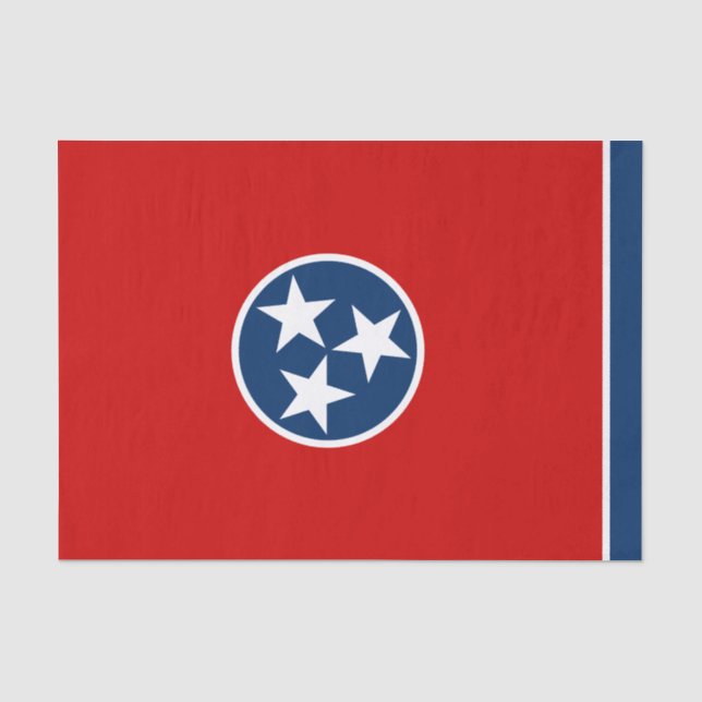 Papel De Seda Bandeira do Estado do Tennessee (Frente )