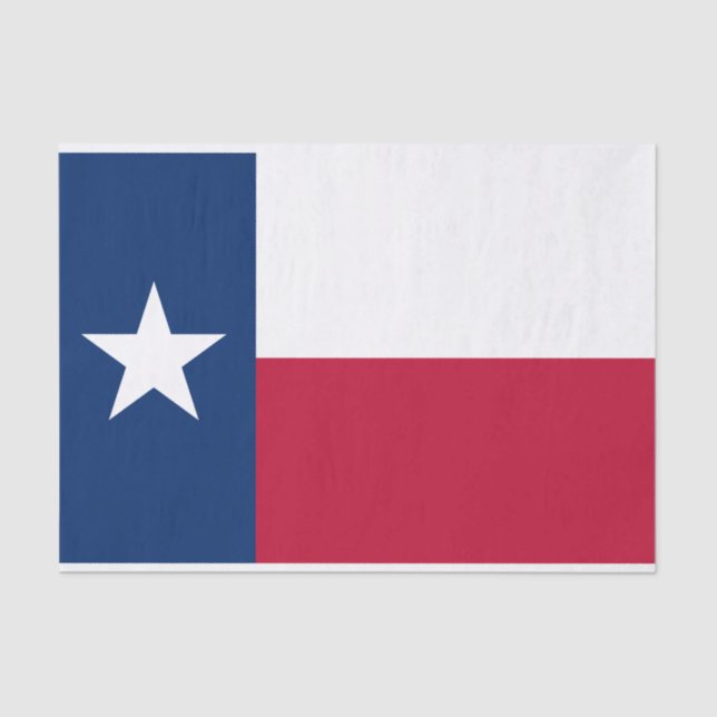 Papel De Seda Bandeira do Estado do Texas (Frente )