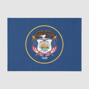Papel De Seda Bandeira do Estado Patriótico de Utah