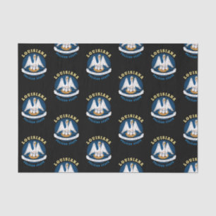 PAPEL DE SEDA BANDEIRA DO ESTADO PELICANO DA LOUISIANA