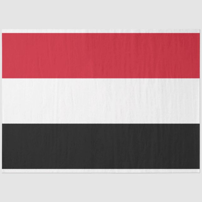 Papel De Seda Bandeira do Iémen (Frente )