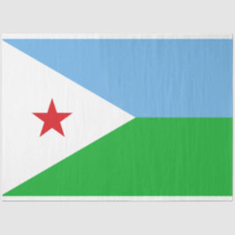 Papel De Seda Bandeira do Jibuti (nação africana)