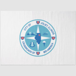 Papel De Seda Bandeira do Joliet (Illinois)