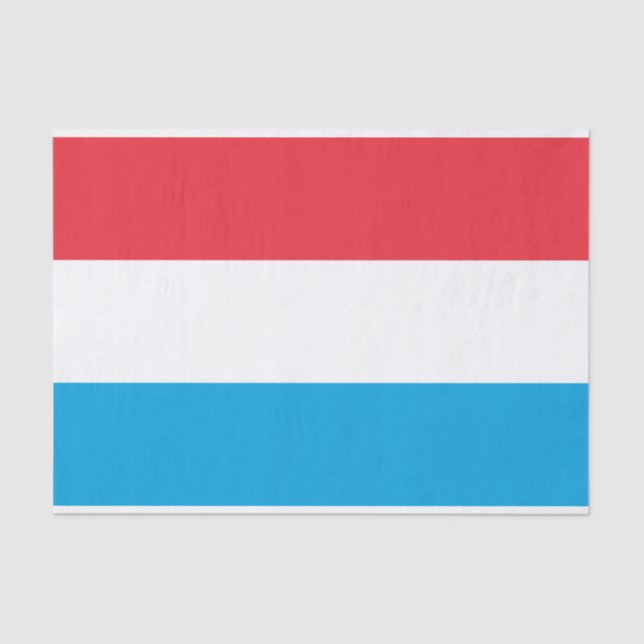 Papel De Seda Bandeira do Luxemburgo (Frente )
