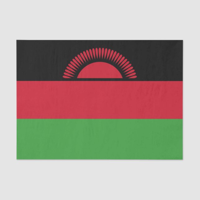 Papel De Seda Bandeira do Malawi (Frente )