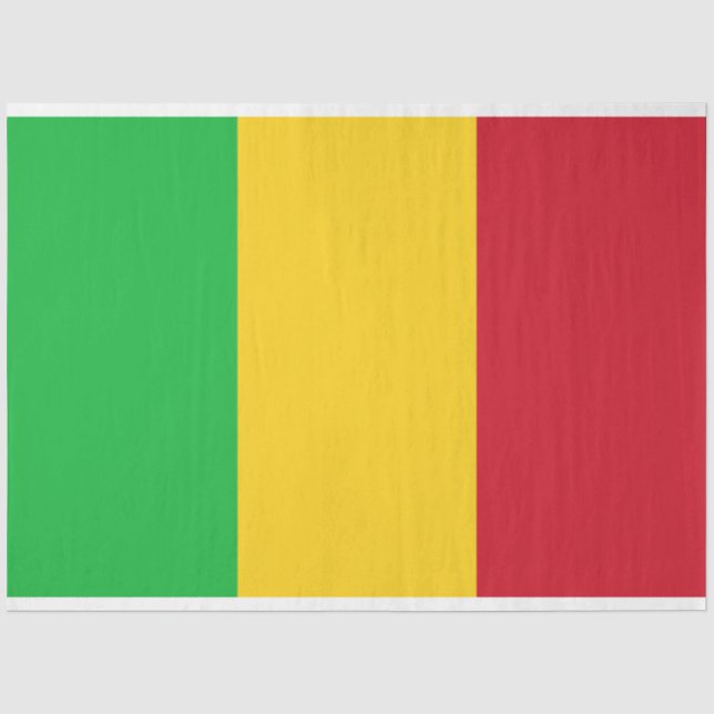 Papel De Seda Bandeira do Mali (Frente )