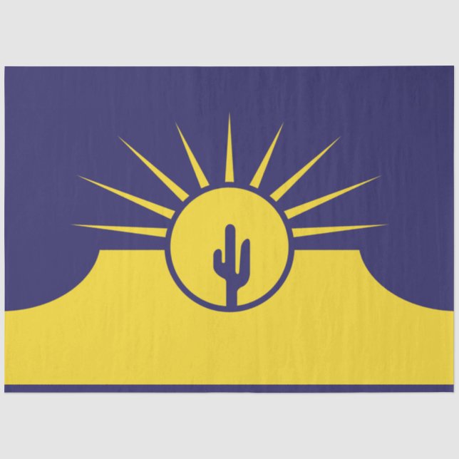 Papel De Seda Bandeira do Mesa (Arizona, EUA) (Frente )