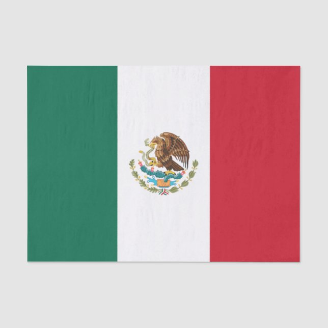 Papel De Seda Bandeira do México (Frente )