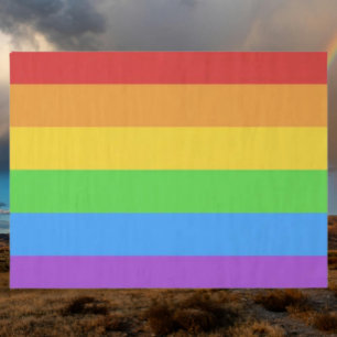 Papel De Seda Bandeira do Orgulho Arco-Íris