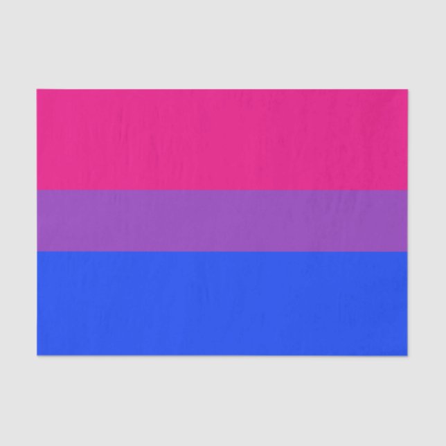 Papel De Seda Bandeira do Orgulho Bissexual (Frente )