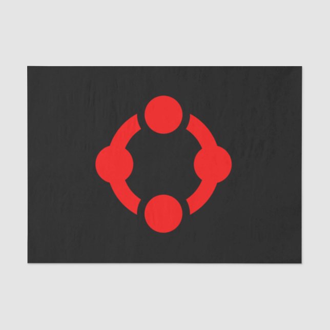 Papel De Seda Bandeira do Orgulho de Nicho (Preta) (Frente )