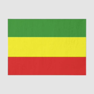 Papel De Seda Bandeira do orgulho de Rastafarian
