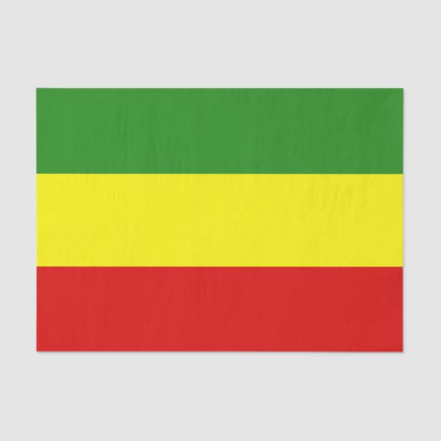 Papel De Seda Bandeira do orgulho de Rastafarian (Frente )