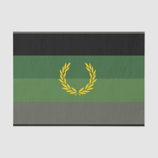 Papel De Seda Bandeira do Orgulho do Uniforme Militar (Frente )
