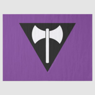 Papel De Seda bandeira do orgulho lésbico SlipperyJoe feminista