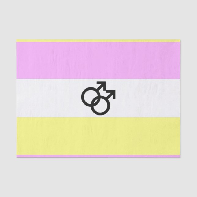 Papel De Seda Bandeira do Orgulho Twink (Frente )