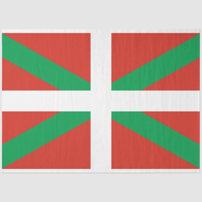 Papel De Seda Bandeira do País Basco (Frente )