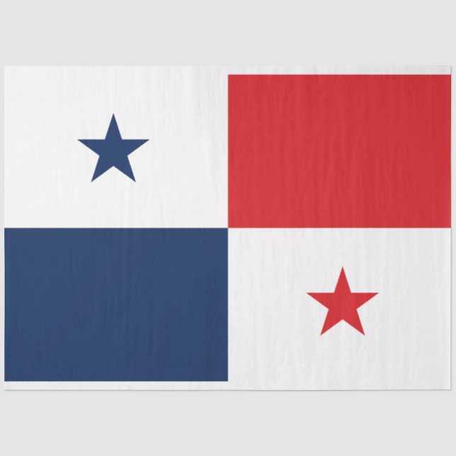 Papel De Seda Bandeira do Panamá (Frente )